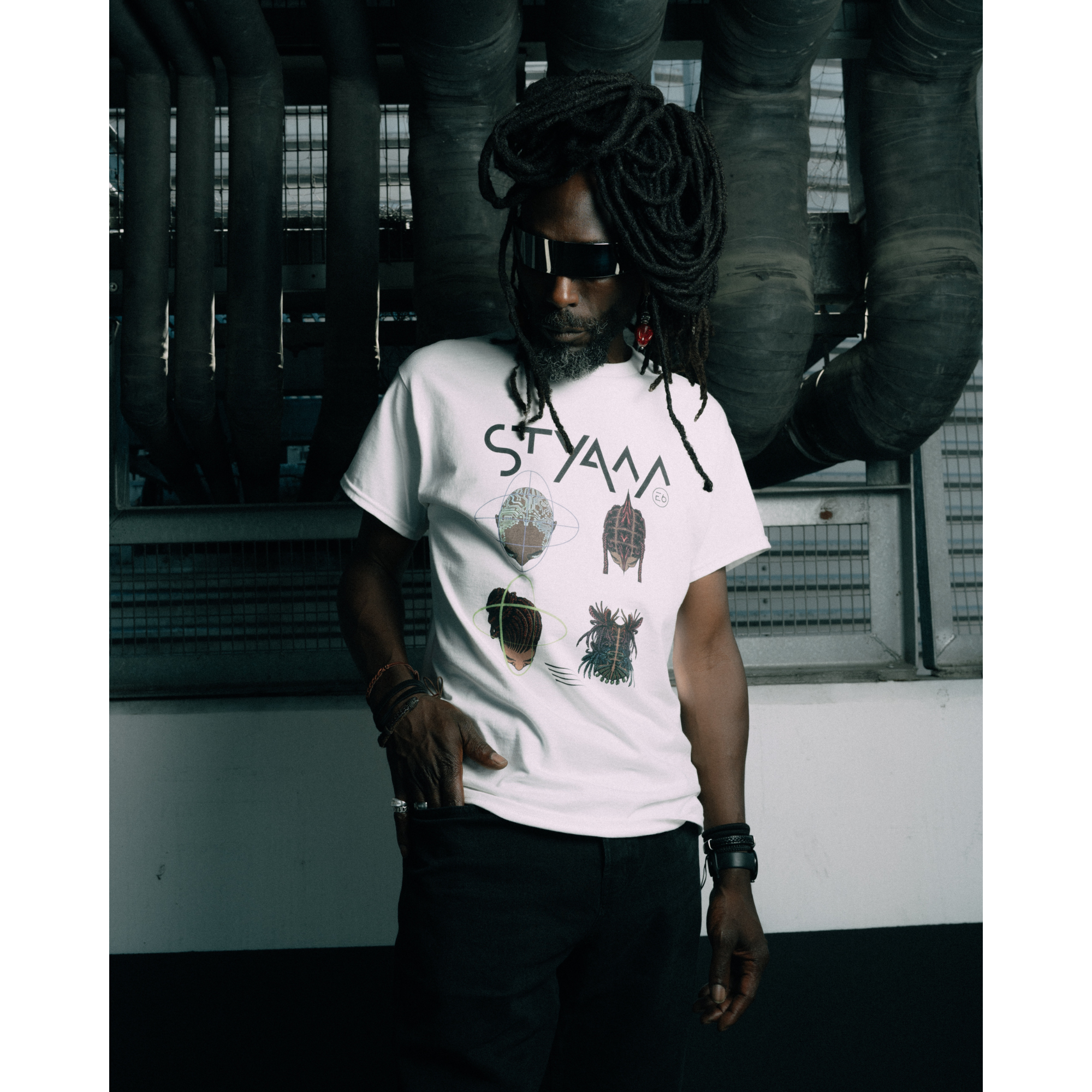 Model OFF Duty Graphic Tee – White