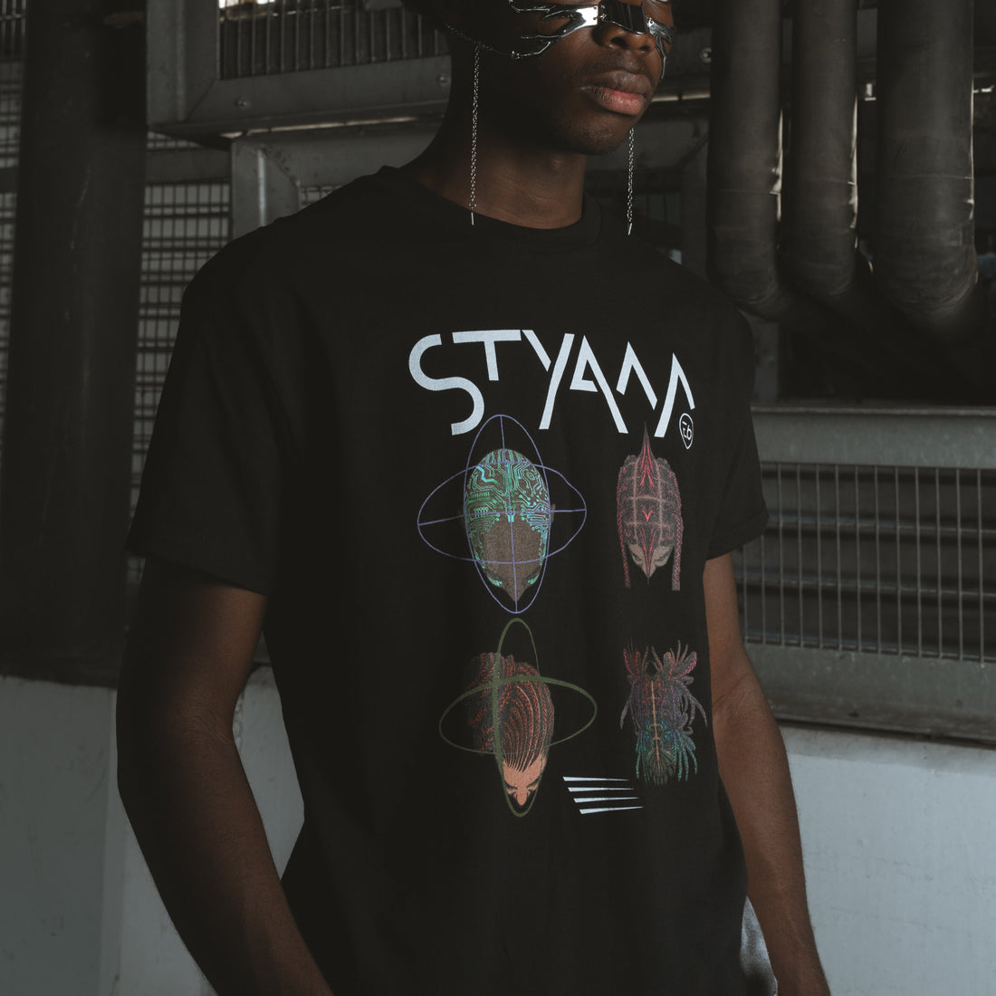 Model OFF Duty Graphic Tee – Black